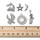 48 pièces 6 styles pendentifs en alliage de style tibétain FIND-FS0001-49-6