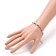 Rondelle Glass Charm Bracelets BJEW-JB05703-5