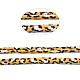 平らなポリエステル弾性コード  ウェビング衣類縫製アクセサリー  ゴールド  5mm  約3.28ヤード（3m）/ロール EC-N003-001A-19-5