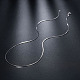 925 Sterling Silver Snake Chain Necklaces NJEW-BB19822-1-6