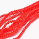 Faceted Rondelle Glass Beads Strands GLAA-I033-3mm-02-1