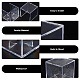 Vetrina per palline da golf in acrilico trasparente quadrato AJEW-WH0323-05A-4