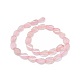 Natural rosa de hilos de abalorios de cuarzo G-K291-A26-2