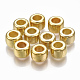 CCBプラスチックヨーロピアンビーズ  大穴ビーズ  コラム  ゴールドカラー  8x5.5mm  穴：4mm  約2050個/500g CCB-S160-237-1