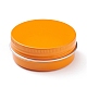 丸いアルミ缶  アルミジャー  化粧品の貯蔵容器  ろうそく  キャンディー  ねじ蓋付き  オレンジ  5.5x2.1cm  容量：30ml（1.01fl.oz） CON-XCP0001-18-2