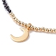 Ensemble de colliers pendentif étoile et lune pour adolescente femme NJEW-JN03738-01-5