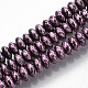 Electroplated Non-magnetic Synthetic Hematite Beads Strands G-S365-011-01-2