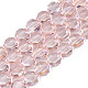 Chapelets de perles en verre transparent électrolytique EGLA-N002-27-C01-1