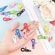 SUPERFINDINGS About 16pcs 8 Colors Brass Swivel Clasps Swivel Lobster Claw Clasp Purse Hardware for Straps Bags Belting Outdoors Tents Pet IFIN-FH0001-04-6