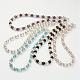 Glass Beaded Necklaces NJEW-JN01835-1