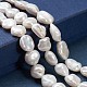 Fili di perle di keshi di perle barocche naturali PEAR-K004-31-2