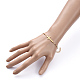 Croix 201 lien bracelets en acier inoxydable BJEW-JB05249-03-5