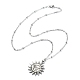 304 collier pendentif en acier inoxydable pour fille femme NJEW-JN04280-02-2