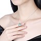 925 подвесные стерлингового серебра ожерелья NJEW-BB30055-A-2