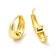 Толстые серьги-кольца из латуни с реечным покрытием для женщин EJEW-E270-19G-2