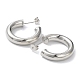 Серьги-гвоздики с латунным кольцом и стойкой EJEW-R155-01P-2