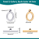 UNICRAFTALE 20Sets 2 Colors Flat OT buckle Ring Stainless Steel Toggle Clasps T Bar Clasps Ring Hole 1.8mm for Necklace Bracelet Jewelry Making Golden Stainless Steel Color STAS-UN0036-06-4
