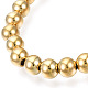 201 bracelet extensible en perles rondes en acier inoxydable pour homme femme BJEW-N017-163B-02-2