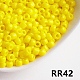 Undurchsichtige 6/0 Glas-Saatperlen&nbsp;SEED-I013-4mm-RR42-1