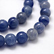 Chapelets de perles en aventurine bleue naturelle X-G-F380-8mm-3