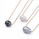 Collane con pendente di perle d'acqua dolce coltivate naturali NJEW-JN02809-1