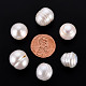 Perlas de perlas naturales keshi PEAR-N020-B02-4