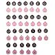 PH PandaHall 52pcs Alphabet 26 Letters Charms Double Sided A-Z Charms Initial Letter Charms Enamel Pendants for Necklace Bracelet DIY Jewelry Making (Black & Pink) ENAM-PH0001-11-1