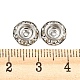 Perles de cristal strass en laiton RB-F035-06A-P-3