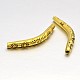 Tibetan Style Alloy Curved Tube Beads PALLOY-J154-60AG-1
