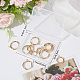 SUNNYCLUE 1 Box 16Pcs Leverback Earring Findings 16/18/20/24mm Real 24K Gold Plated Stainless Steel Huggie Hoops Leverbacks Round Lever Backs Hinged Hoop Earring Hooks for Jewelry Making DIY Supplies STAS-SC0004-67G-6