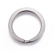 304 Stainless Steel Split Key Ring Clasps STAS-L226-007E-2