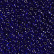 ガラスシードビーズ  トランスペアレント  ラウンド  丸い穴  ブルー  6/0  4mm  穴：1.5mm  約500個/50g  50 G /袋  18袋/2ポンド SEED-US0003-4mm-8-2