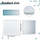 FINGERINSPIRE Square 3mm Beveled Glass Mirror 15x15cm Square Mirror Panels Modern Look Aesthetic Mirror Glass Mirrors for Wall Decoration AJEW-WH0041-28B-3