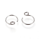 316 Surgical Stainless Steel Earring Hooks X-STAS-E468-01P-1