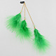 Dyed Feather Iron Snap Hair Clips PHAR-R119-05-1