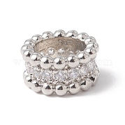 Экологически чистые латунные бусины из циркония с микропаве KK-F835-27P