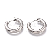 Серьги-кольца Huggie Hoop из нержавеющей стали 201 EJEW-O095-05-26