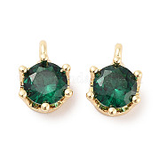 Латунные микро проложить кубического циркония подвески KK-C051-39G-06
