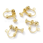 Латунные серьги с клипсами KK-Z007-21G