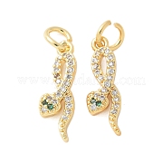 Латунные микро проложить кубического циркония подвески KK-U056-48G