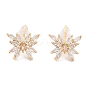 Серьги-гвоздики из циркония EJEW-B058-07G