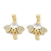 Латунные микро проложить кубического циркония подвески KK-Z098-04G