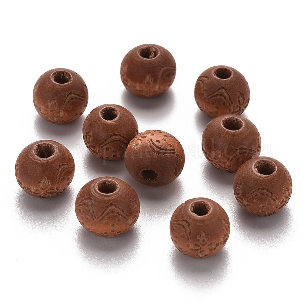 400 Perles En Bois Naturel - 12x11mm, Trou 5mm - Pour Bijoux DIY, Tresses Afro, Décoration