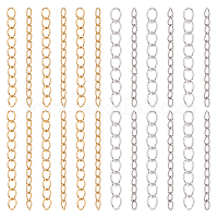 Wholesale SUPERFINDINGS 8Pcs 2 Colors Necklace Extenders 6.6cm 304  Stainless Steel Extender Chain with Spring Ring Clasps Jewelry Extenders  with Lobster Clasps and Closures for Jewelry Making 