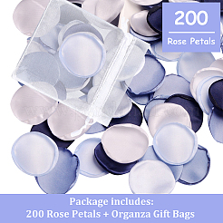 Pétales de rose artificiels en satin&nbsp;DIY-GF0003-84B