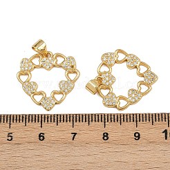Colgante micropavé cubic zirconia de latón&nbsp;ZIRC-I367-12G-08