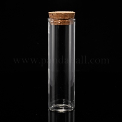 Bottiglie vuote di vetro piccolo sughero&nbsp;AJEW-WH0035-03-3x10cm