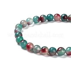 Facettierte rondellgefärbte naturweiße Jade-Perlenstränge&nbsp;G-D073-01D