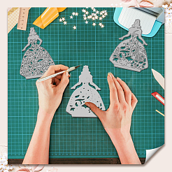 Stanzschablonen aus Karbonstahl mit Prinzessinnen-Motiv&nbsp;DIY-WH0309-2002