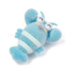 Silikonanhänger mit Tiermotiven aus beflocktem Material&nbsp;SIL-C012-01B-02